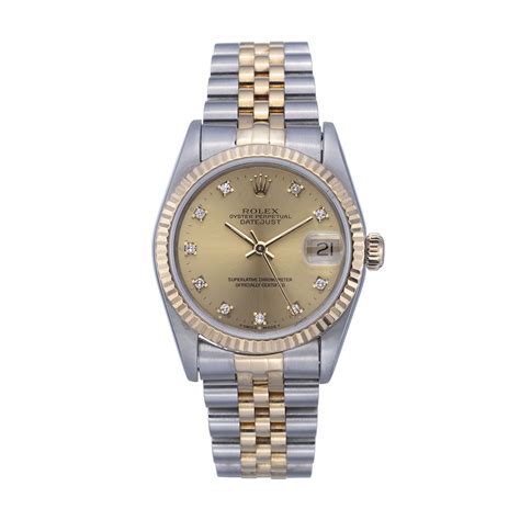 pre owned rolex midsize datejust.